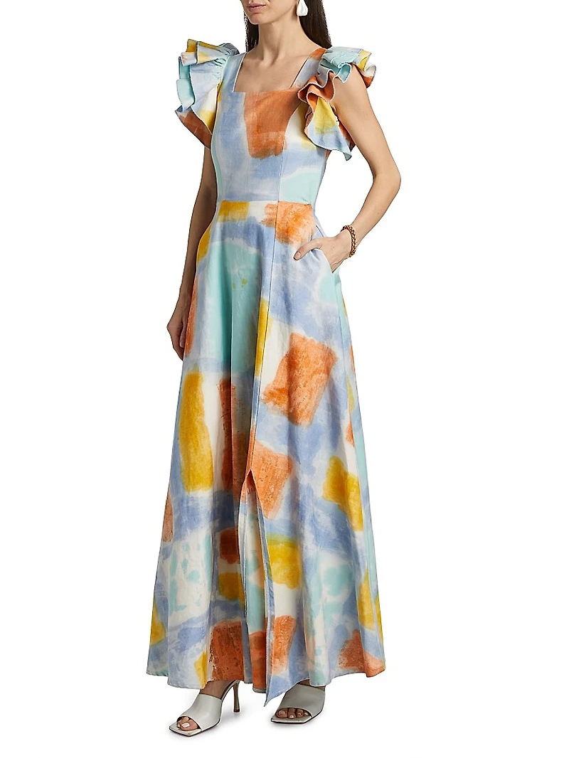 Tokunbo Watercolor Maxi Dress