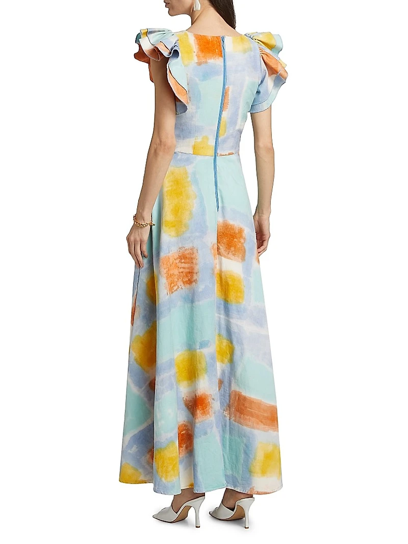Tokunbo Watercolor Maxi Dress