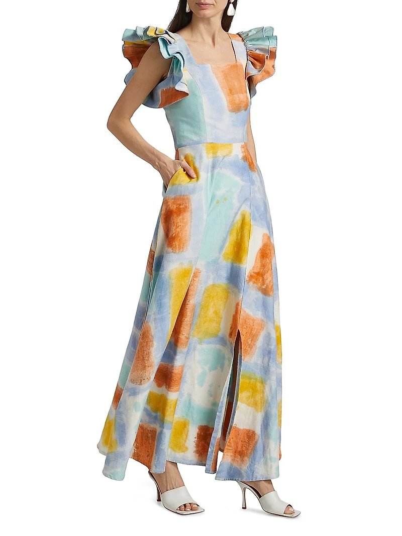Tokunbo Watercolor Maxi Dress