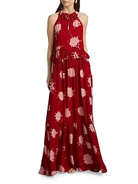 Eriife Splatter-Print Maxi Dress