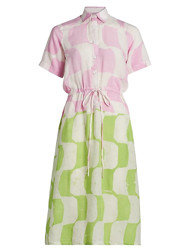 Kilani Printed Midi-Shirtdress