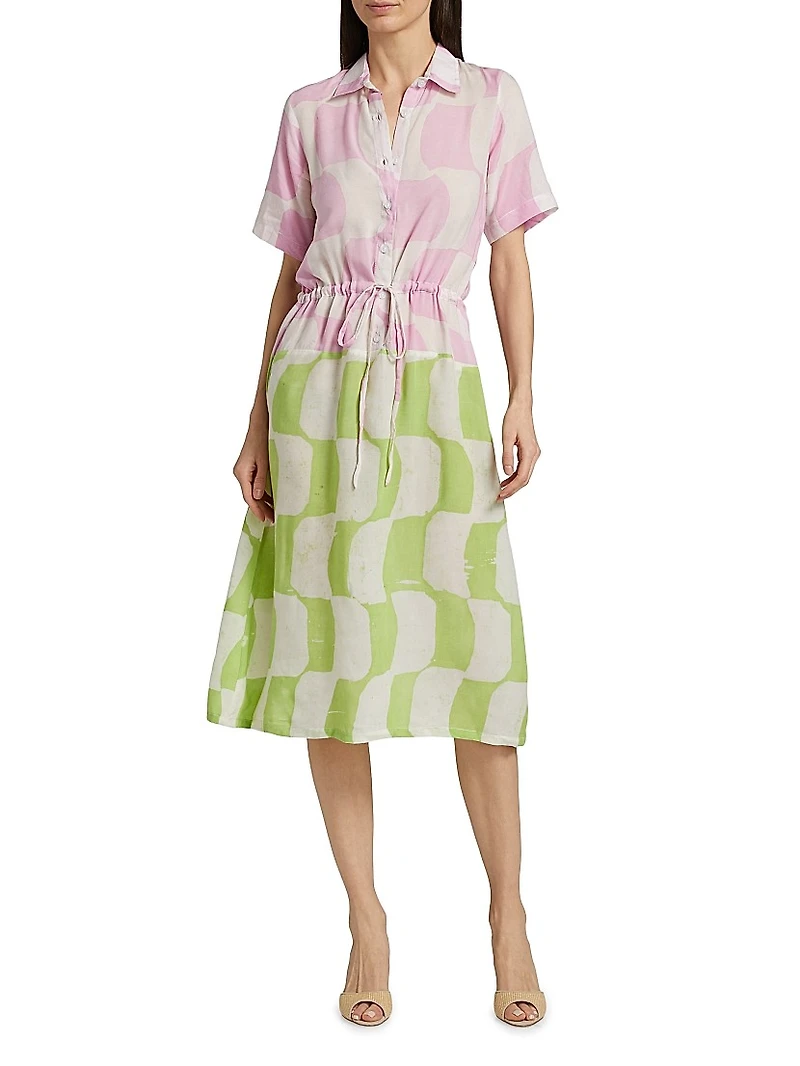 Kilani Printed Midi-Shirtdress