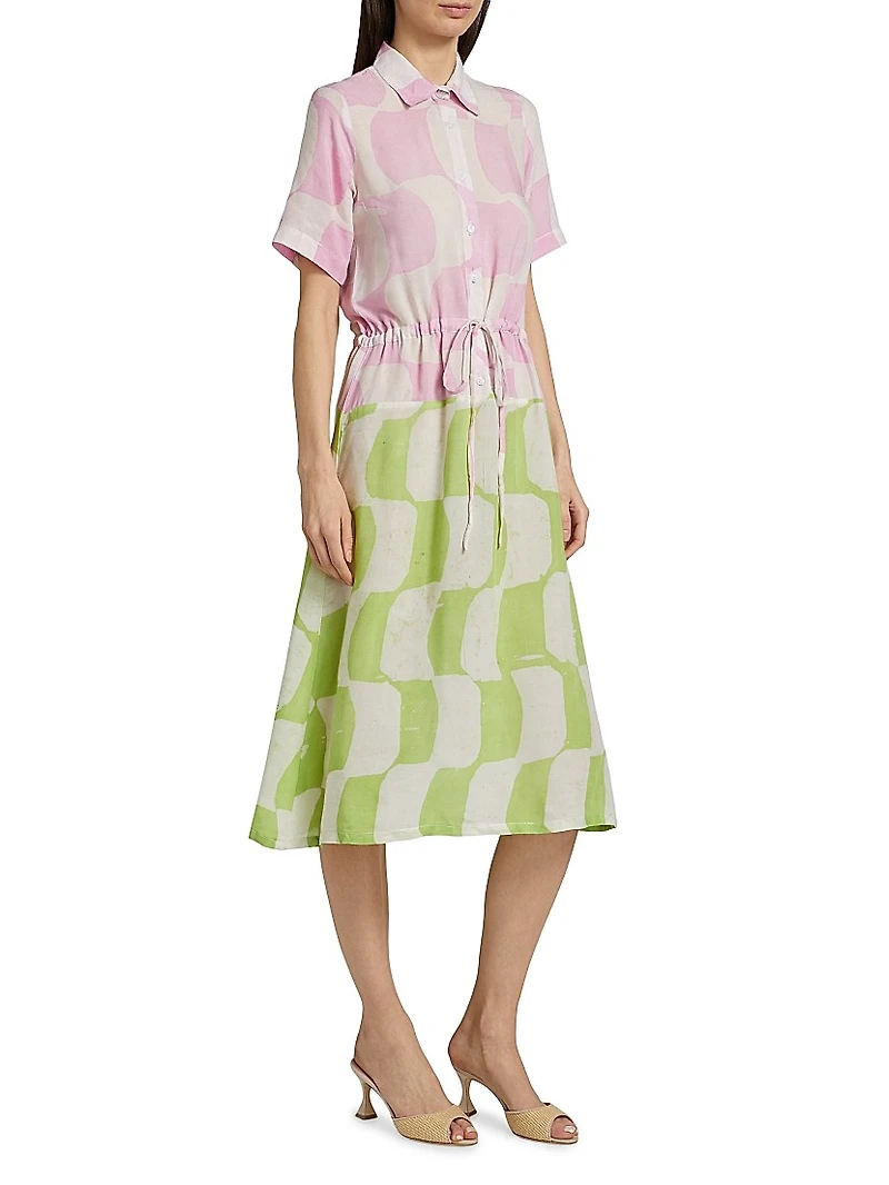 Kilani Printed Midi-Shirtdress