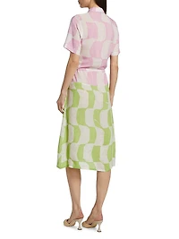 Kilani Printed Midi-Shirtdress