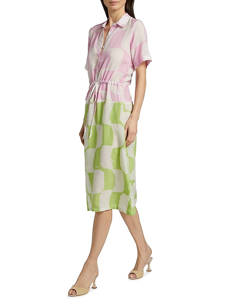 Kilani Printed Midi-Shirtdress