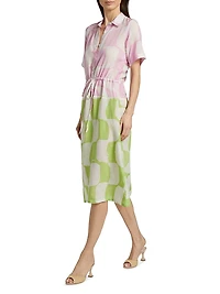 Kilani Printed Midi-Shirtdress