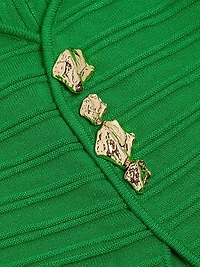 Nikola Pleated Knit Minidress