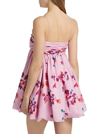 Kimberly Floral Sweetheart Babydoll Minidress