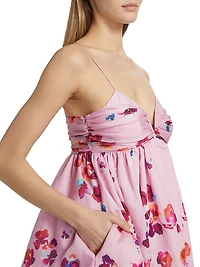 Kimberly Floral Sweetheart Babydoll Minidress