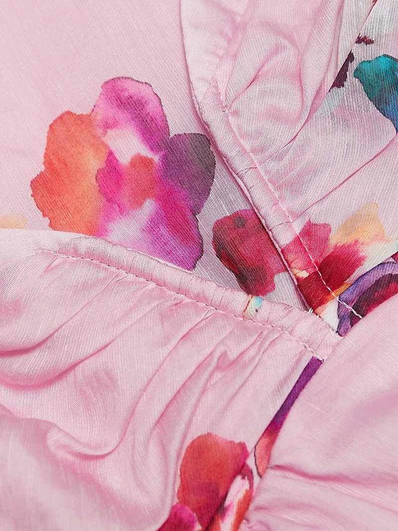 Kimberly Floral Sweetheart Babydoll Minidress