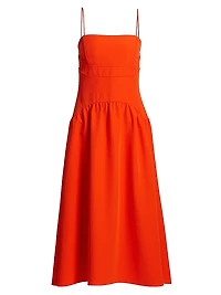 Oliver Cady Spaghetti Strap Midi-Dress