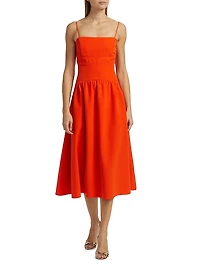 Oliver Cady Spaghetti Strap Midi-Dress