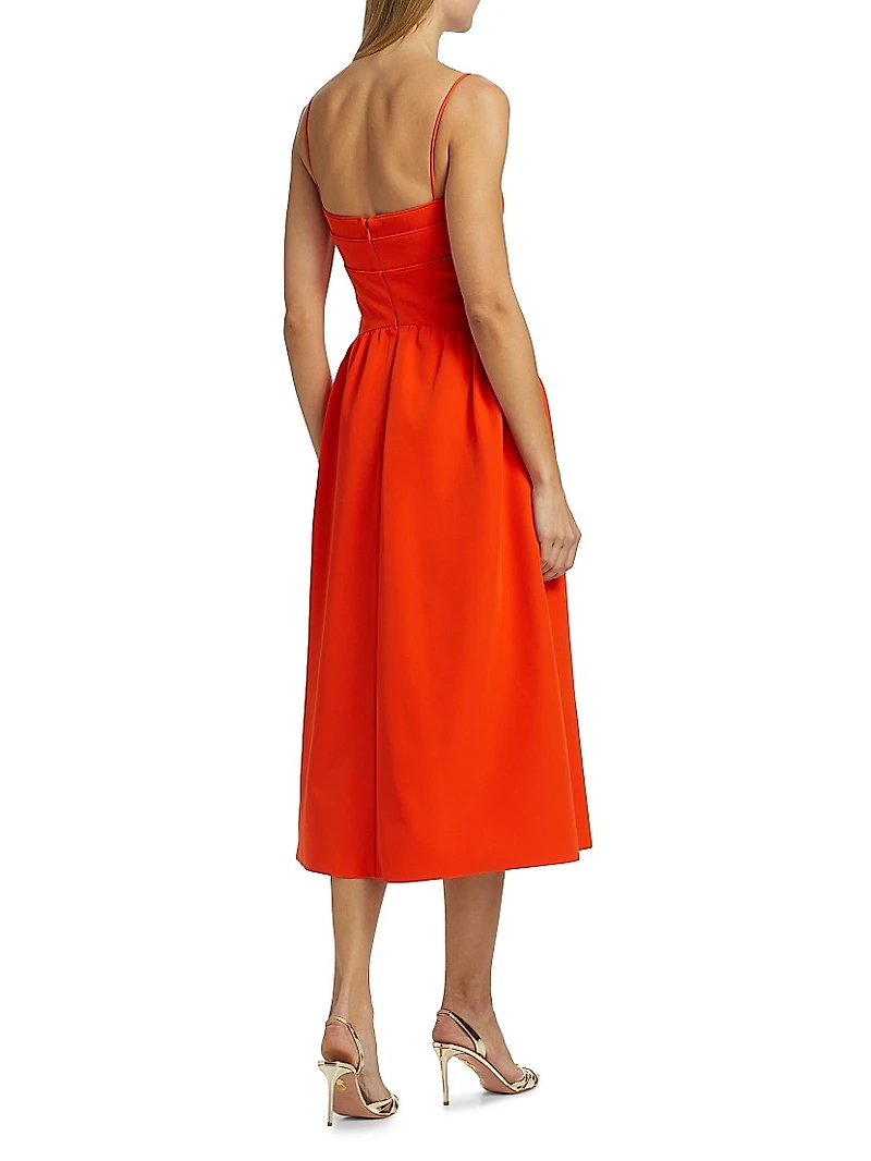Oliver Cady Spaghetti Strap Midi-Dress