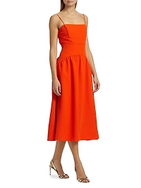 Oliver Cady Spaghetti Strap Midi-Dress