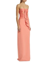 Diana Cutout Bow Strapless Gown