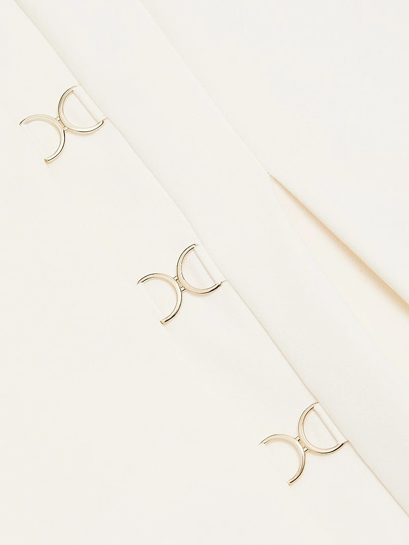 Ava Cady Open-Back Blazer Minidress