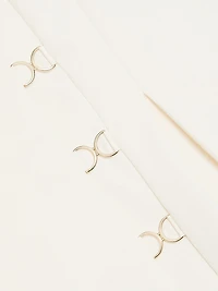 Ava Cady Open-Back Blazer Minidress