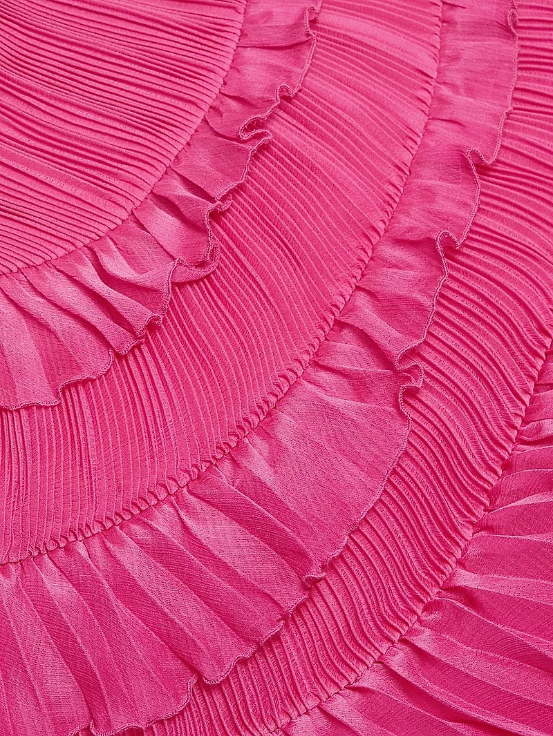 Emilia Cascade Ruffled Minidress