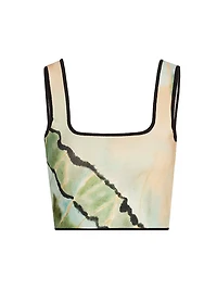 Kenda Butterfly Print Knit Top