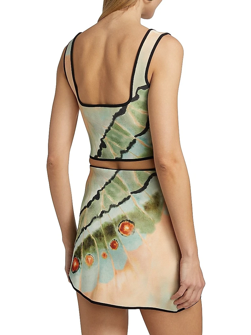 Kenda Butterfly Print Knit Top