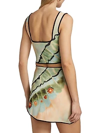 Kenda Butterfly Print Knit Top