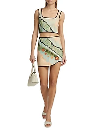 Kenda Butterfly Print Knit Top