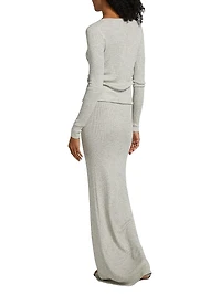 Tilda Jersey Henley Maxi Dress