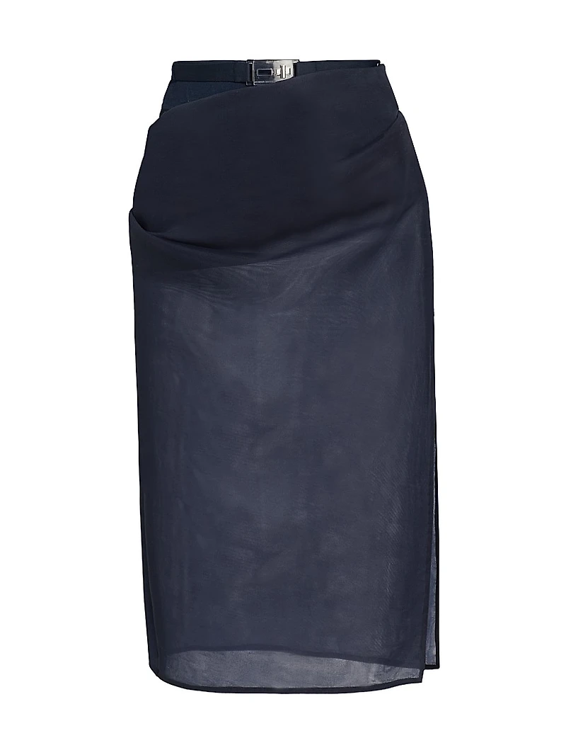 Isobel Draped Pencil Skirt
