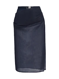 Isobel Draped Pencil Skirt