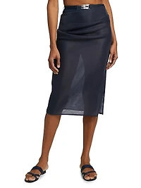 Isobel Draped Pencil Skirt