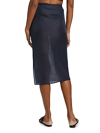Isobel Draped Pencil Skirt