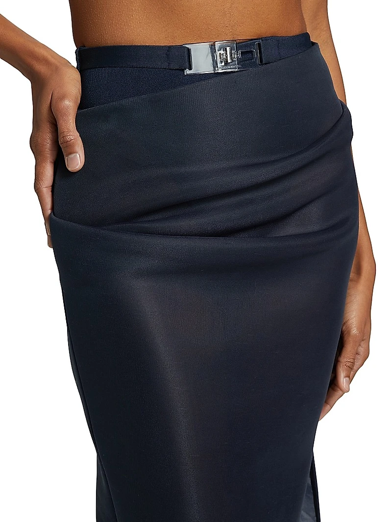 Isobel Draped Pencil Skirt