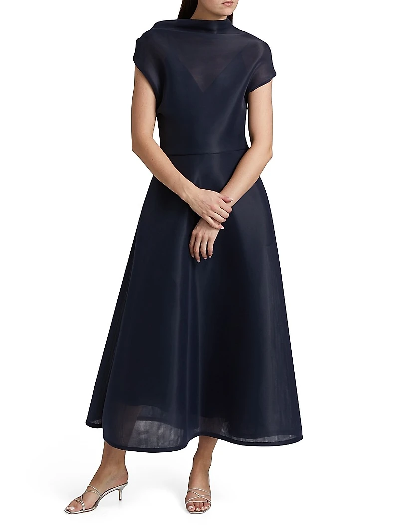 The Genevieve Draped Cocktail Dress