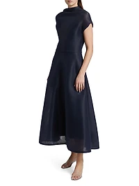 The Genevieve Draped Cocktail Dress