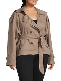Julia Short Wool Trench Coat