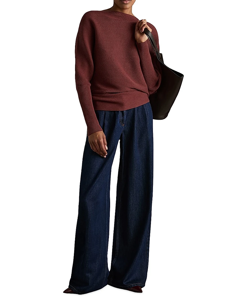 Lorna One-Shoulder Sweater