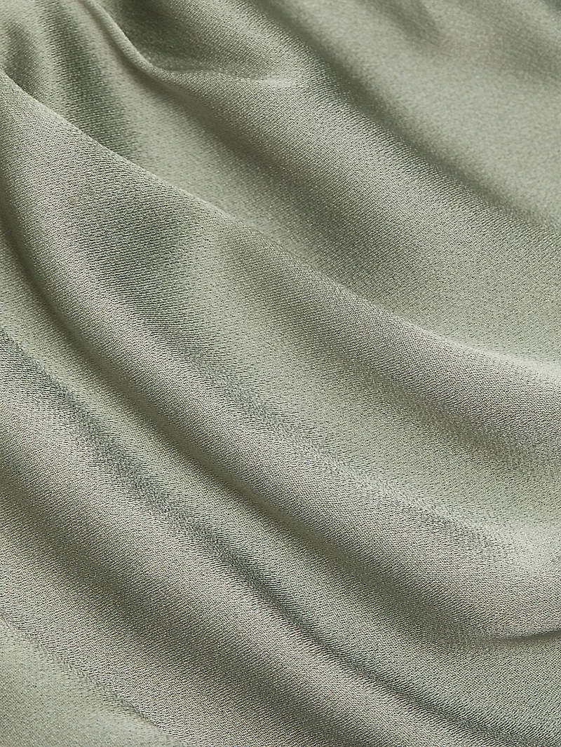 Satin One-Shoulder Cocktail Dress