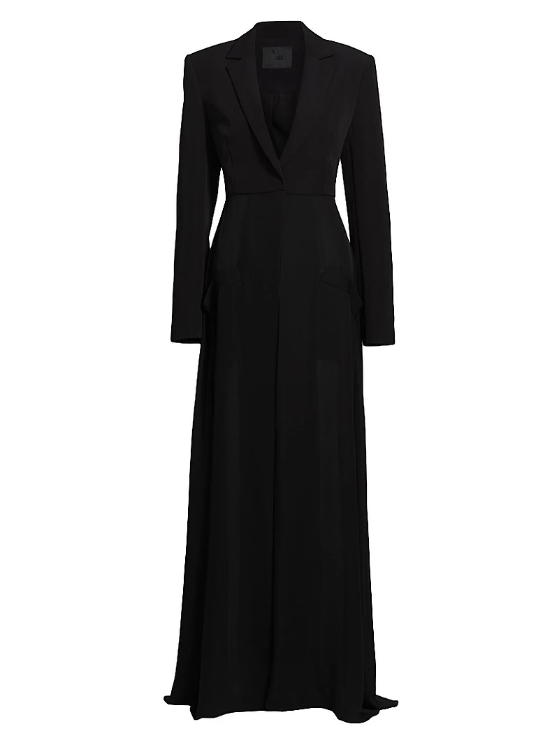 Crêpe Long Blazer