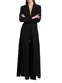 Crêpe Long Blazer