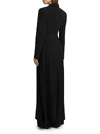Crêpe Long Blazer