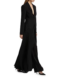Crêpe Long Blazer