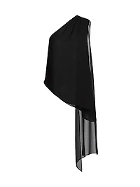 Georgette One-Shoulder Top