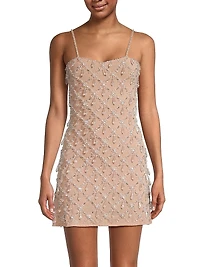 Arabella Hand-Beaded Minidress