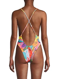 Boston Isabella Hand-Beaded One-Piece Swimsuit
