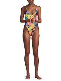 Boston Isabella Hand-Beaded One-Piece Swimsuit