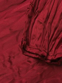 Lynda Reversible Satin Pleated Dress