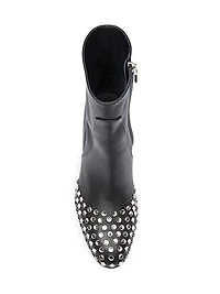 Low 60MM Embellished Leather Ankle Boots