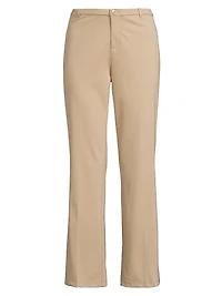 The Isabella Slim-Fit Straight-Leg Pants