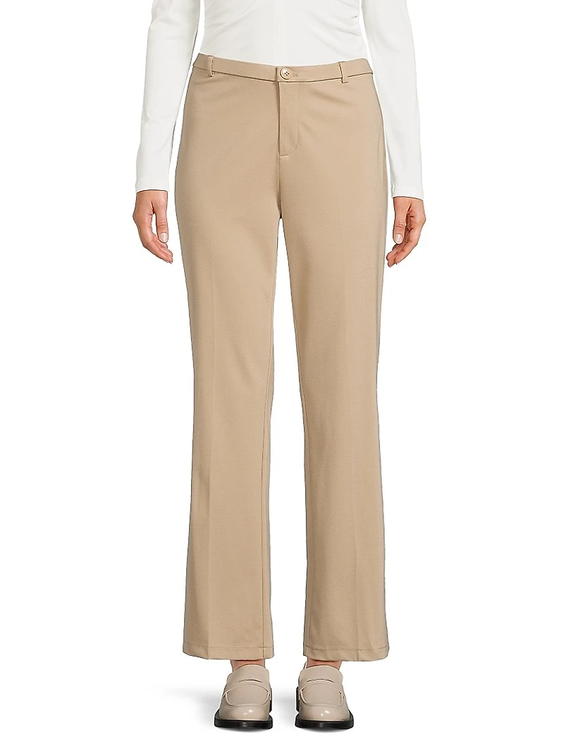 The Isabella Slim-Fit Straight-Leg Pants
