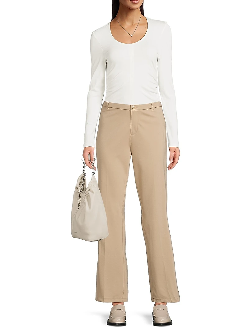 The Isabella Slim-Fit Straight-Leg Pants